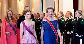 Queen Mathilde & Crown Princess Elisabeth Of Belgium Attends Princess Ingrid Gala Dinner in Norway