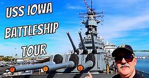 USS Iowa BB-61 Battleship tour San Pedro CA