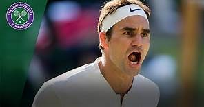 Roger Federer v Milos Raonic highlights - Wimbledon 2017 quarter-final