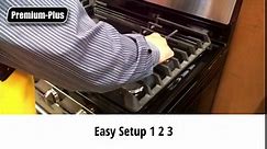 Stove Protector Liners Compatible with GE Stoves, GE Gas Ranges - Customized - Easy Cleaning Liners for GE Compatible Model JGB860SEJ3SS