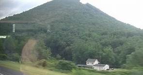 Driving Through Beautiful Appalachian Mountains in Central Pennsylvania