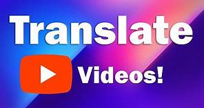 Yandex video translate - Youtube, Vimeo and more