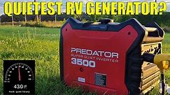 Predator 3500 Generator Review | Quiet Generator For RV | Quietest RV Generator