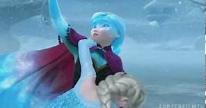 Frozen anna saves elsa scene