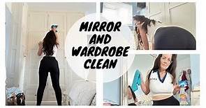 Clean With Me | Mirror & Wardrobe Clean | Cleaning Motivation