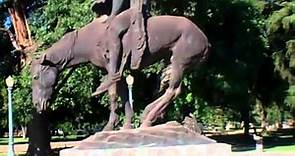 2011: Visalia, California ( Mooney Grove Park & The End of the Trail statue )