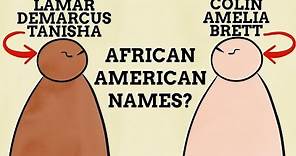 Where Do African American Names Come From?