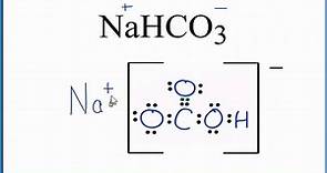 How to Draw the Lewis Dot Structure for NaHCO3 (Sodium bicarbonate)