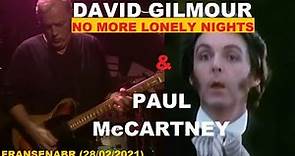 David Gilmour & Paul McCartney - No More Lonely Nights 1984 - Mega Version Full HD Remastered Flac