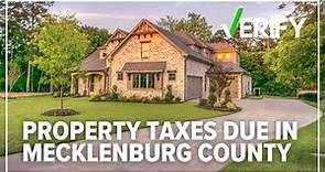 VERIFY Fact Check: Property taxes due in Mecklenburg County