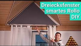 DIY - Smarte Verdunklung für Dreiecksfenster mit dem Ikea Fyrtur Rollo!