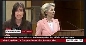 EU head Ursula von der Leyen addresses Parliament