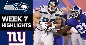Seahawks vs. Giants | NFL Week 7 Game Highlights