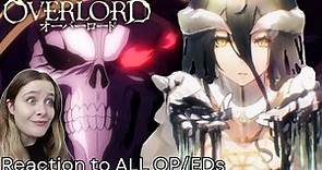 WHAT IS OVERLORD?! | First time Reaction to ALL Overlord Openings & Endings 1-4