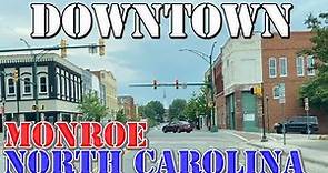Monroe - North Carolina - 4K Downtown Drive
