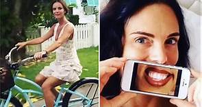 Gabrielle Anwar shows off bicycle ride with Shareef Malnik