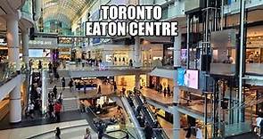 [4K] 🇨🇦 Toronto Eaton Centre | Shopping Centre Mall Walking Tour | Downtown Toronto Canada