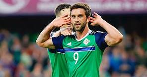 Will Grigg scores his first goal for Northern Ireland | OTD