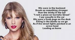 Taylor Swift - Cornelia Street lyrics