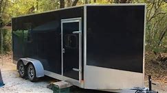 Custom Cargo Trailer to Camper Conversion with Unique Kitchen