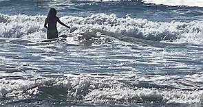 🌊 Day 58 Ocean Swim - A Young Woman into the Sea - Ocean Swim Series