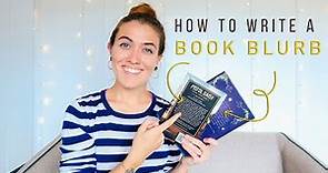 HOW TO WRITE A BACK COVER BLURB 📚 Tips for writing a book blurb | Natalia Leigh