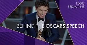 Eddie Redmayne | Behind the Oscars Speech | Best Actor
