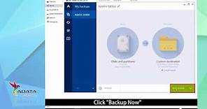 ADATA guide to installing Acronis 2015 data migration software