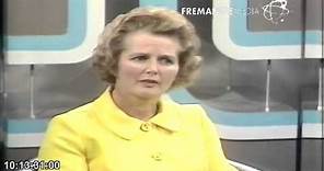 Margaret Thatcher - 1970's interview - Thames television