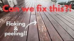 FLAKING & PEELING deck | Full deck sanding job | Start to Finish