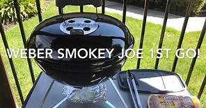 Weber Smokey Joe 1st go!