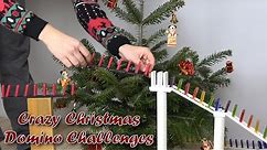 Crazy Christmas Domino Challenges