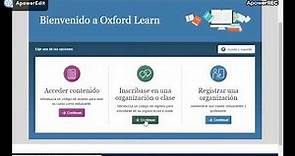 registro de estudiantes en plataforma virtual Oxford Learn