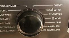 Samsung Washing Machine Cycles & Programs Explained