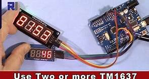 Using multiple TM1637 4 digits LED Display with Arduino