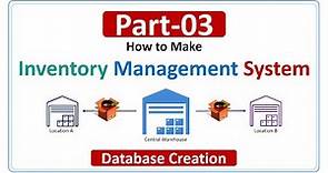 How to Make Inventory Management System Part-3 | Database Creation