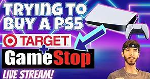 Attempting to Buy the PS5 from GameStop + Target - PlayStation 5 Restock Stream