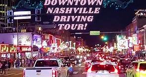 Downtown Nashville/Broadway Driving Tour on a Friday Night!