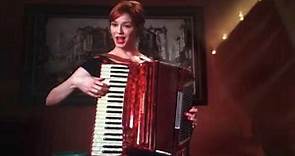 Joan Holloway from Mad Men on Accordian