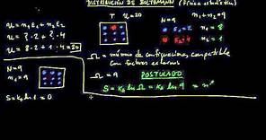 1.- Distribución de Boltzmann y Función de Partición