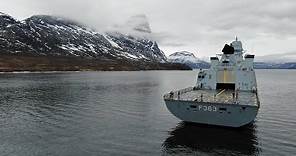 Fregatten Niels Juel opererer for første gang i Arktis