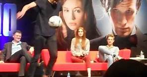 Matt Smith Shows Off Football Skills - Doctor Who Convention