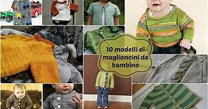 10 modelli di maglioncini da bambino ai ferri