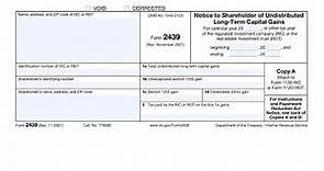 IRS Form 2439 Walkthrough (Notice to Shareholder of Undistributed Long-Term Capital Gains)