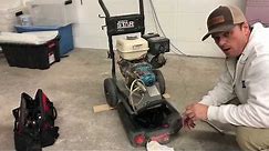How to replace engine and pump oil on a pressure washer