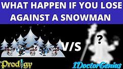 PUPPET MASTER'S SPY KILLED ME: WHAT HAPPEN TO LOSE A BATTLE AGAINST SNOWMAN: PRODIGY MATH GAME