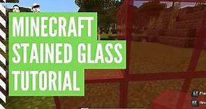 How To Make STAINED GLASS In Minecraft