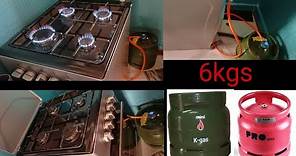 how to connect a smal (6kg) cylinder to a 4 burner gas cooker