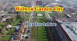 Exploring the beauty of Welwyn Garden City by the drone