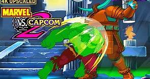 Marvel vs. Capcom 2 Hulk, Sentinel, Juggernaut Longplay (Arcade) [4K/Upscaled/60FPS]